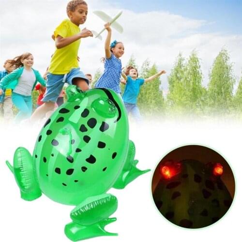 1Pcs Inflatable Frog with Light Line Toys PVC Inflatable Animal Balloons Classic Blow Up Toys For Kids Montessori Toy #20