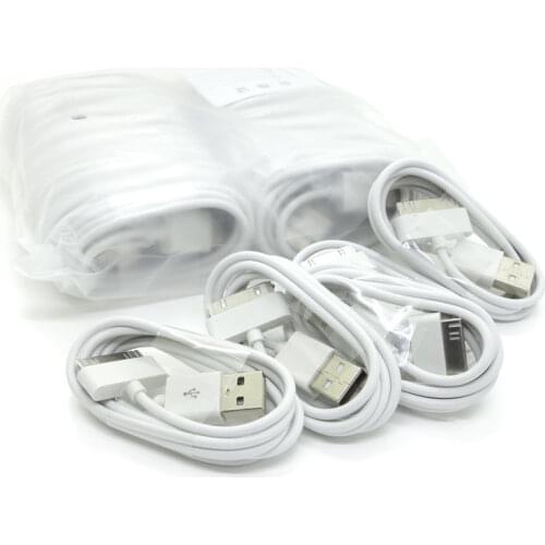 1000pcs 1m 3ft Colorful Round 30pin cable Accessory Bundles For mobile Phone 4 4s 10 colors Good Quality