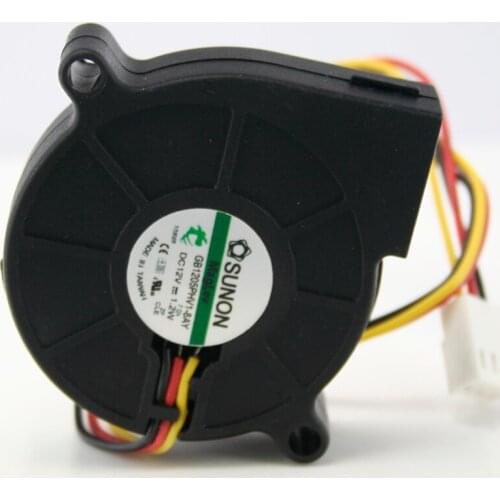 2 pieces / lot Original SUNON GB1205PHV1-8AY 5015 DC 12V 1.2W 5cm 3-wire magnetic suspension bearing cooling fan