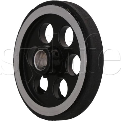 200x10mm Industrial Aluminum Rubber Measuring Rotary Encoder Meter Wheel