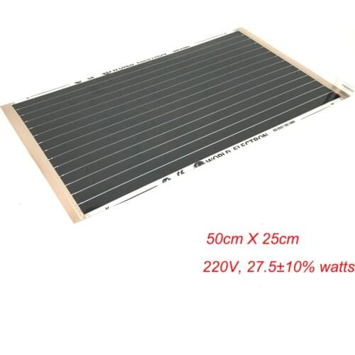 27W 35W Small Animals Pet Cat Dog House Dennel Warm Floor Mat Carbon Heating Film Mat 25cm*50cm
