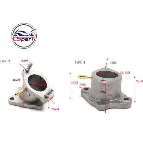 30MM Intake Manifold With Pipe 200CC 250CC Taotao Kaya Bashan Hsun Shineray ZongShen Dirt Pit Bike ATV Quad Buggy Go Kart Parts