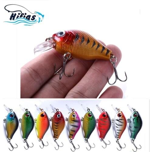 9PCS Wobblers Quality 5.5cm 5g Crankbait Simulation Fishing Lure Jerkbait Floating Hard Bait Bass Carp With Ring Bead
