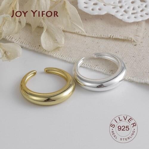 925 Sterling Silver Rings For Women trendy gold color fine Jewelry Beautiful Finger Open Ring For Party Birthday Gift