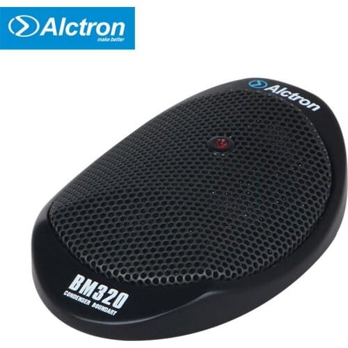 Alctron BM320 wide-range back electret condenser boundary microphone for newscast/conference/theatrical performance ect