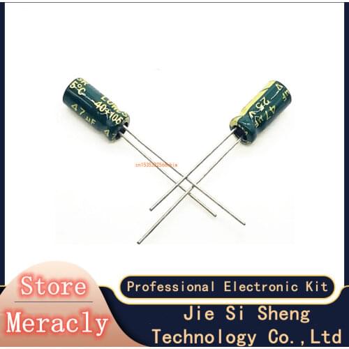 20pcs/lot s71 25V 47UF Low ESR/Impedance high frequency aluminum electrolytic capacitor size 5*11 47UF25V 20