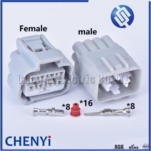 8 Pin 90980-10897 90980-10896 Automotive Connector Reversing Radar Assembly Plug PDC Socket For Honda XRV CRV Toyota Supra MK4