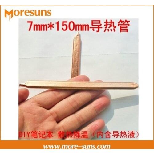 Free ship 20pcs 15 cm DIY brass copper tube,laptop computer radiator pipe brass Thermal conductivity pure copper tube 7*150mm