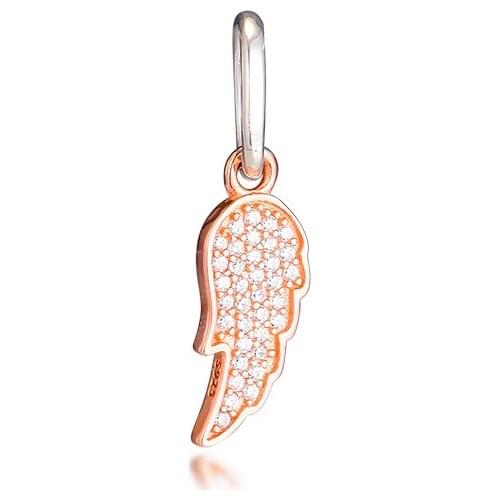 Genuine 925 Sterling Silver Beads Fits Pandora Bracelet Rose Gold Symbol of Guidance Charms for Jewelry Making Party Gift