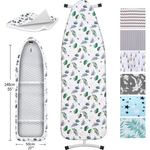 Ironing Board Cover Cotton Cloth Ironing covers Protective Non-Slip Thick Printed Ironing Board Covers Approx 140*50cm