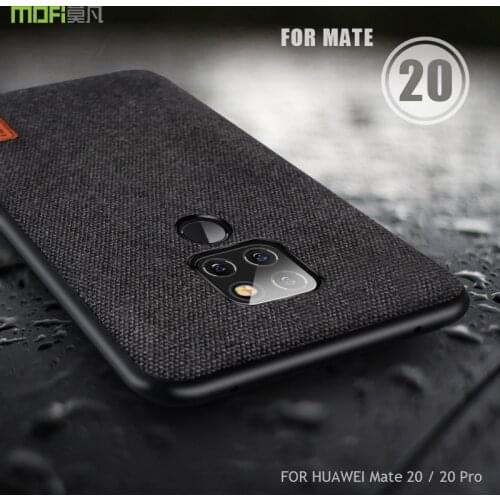 For huawei mate 20 X case cover MOFI mate 20 Pro fabric Back cover Case for huawei mate 20 Soft edge full Cover frosted Case