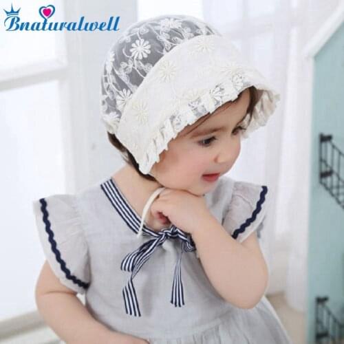 Bnaturalwell Lace Bonnet Baby Girl Photo Prop Nordic Vintage Pattern Toddler Bonnet Retro Kids Christening Baptism Cap H824