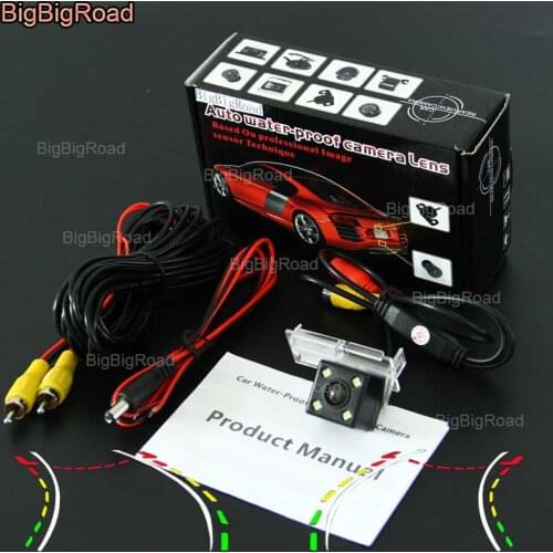 BigBigRoad Car Intelligent Dynamic Track Rear View Camera Backup Reversing Camera Night Vision For Renault Koleos 2017