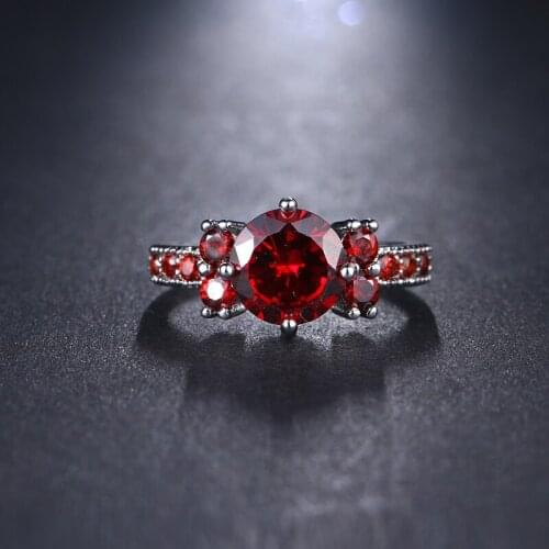 Luxury Shinny Colorful Cubic Zirconia White Gold Color Geometric Shape Rings Anillos Mujer For Women Accessories Wholesale R-037