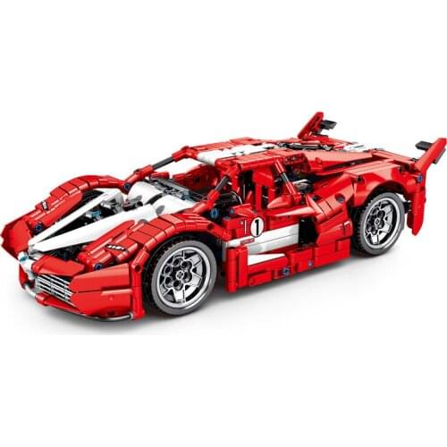 1282Pcs City Science Technic Series Educational Building Blocks Toys For Kids Boys DIY Gift SY8608 Back Force Racing Car Model