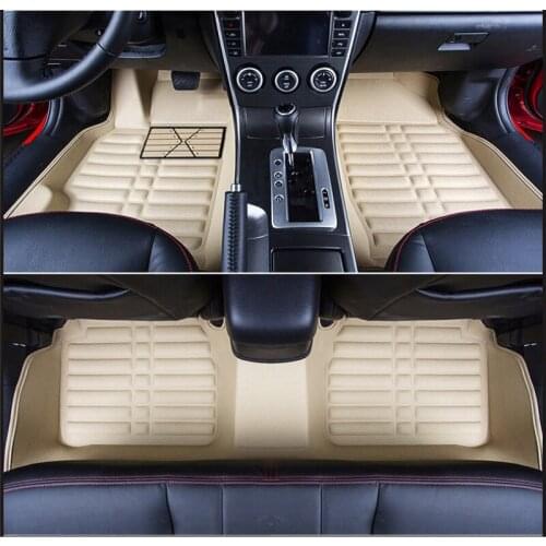 Leather car floor mats for mazda 6 gg 2002 2003 2004 2005 2006 2007 2008 carpet rug mat interior accessories