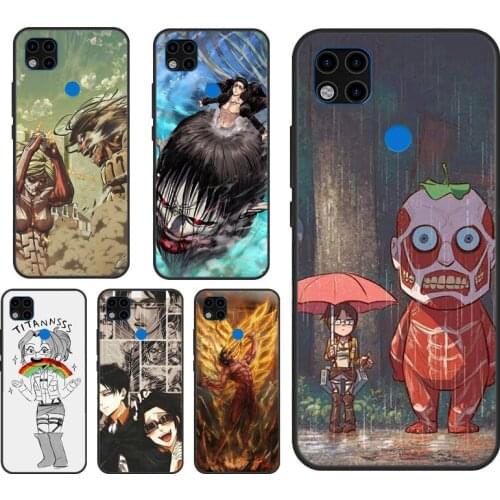 Anime Attack on Titan Cool Case For Xiaomi Redmi Note 7 8 9 10 Pro Note 9S 8T Cover Fundas For Redmi 9T 9A 8A K40 9C