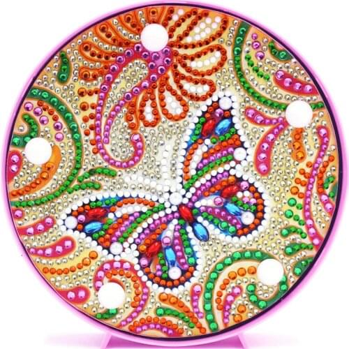 DIY Diamond Painting Lamp Full Drill Special Shaped Butterfly Modeling Light LED-Lamp Table Desk Home decoration modern