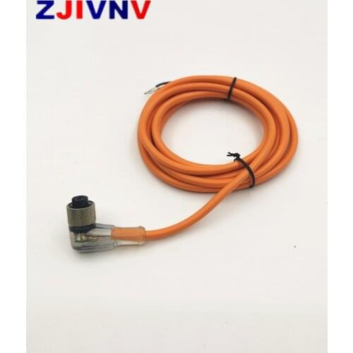 M12 sensor connectors 4 pins/ 4 wires NPN PNP 2m pvc cable angle type with LED indicator waterproof connector 90 degree plug