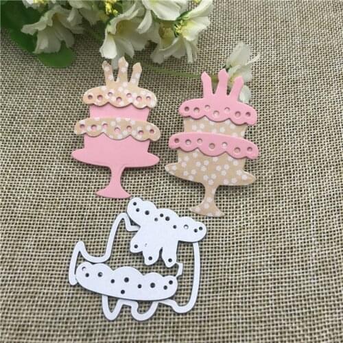 3D cake Metal Cutting die keychain shaker Heart Paper Key Chain Scrapbook Paper Craft Card Punch Art Knife Cutter