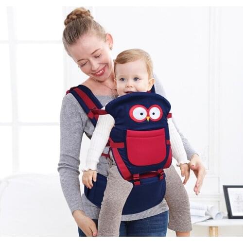 Multifunction 0-36 Months Baby Carrier with Storage Pocket 3 in 1 Adjustable Infant Carrier Sling Backpack Hipseat Waist Stool