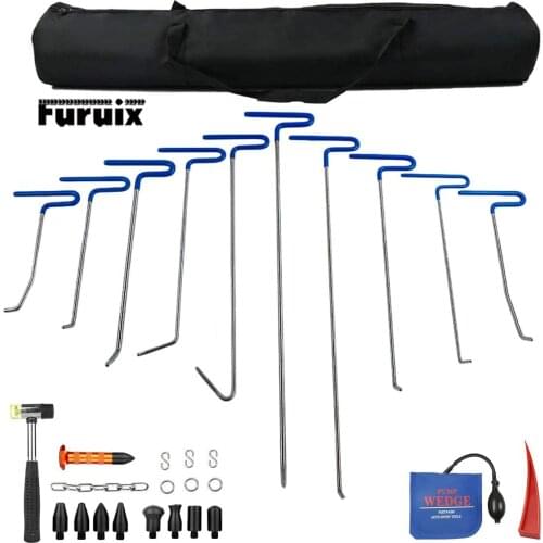 Car Paintless Dent Repair B Style Rod Tools Kits for Auto Body Car Hail Damage Door Dings Repair