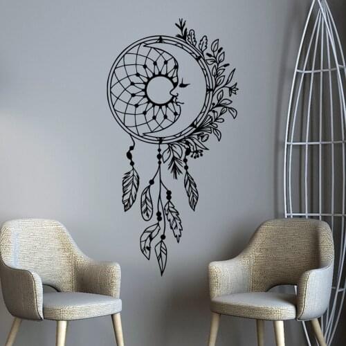 Lovely Dreamcatcher Wall Stickers Self Adhesive Art Wallpaper For Home Decor Living Room Bedroom Decoration Accessories Murals