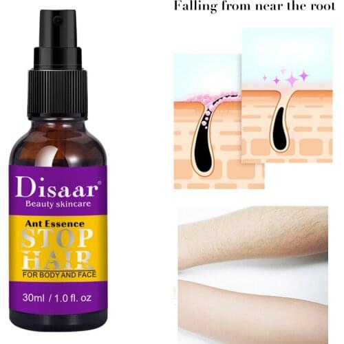 30ml Permanant Hair Growth Removal Inhibitor Spray Beard Bikini Intimate Legs Body Armpit Painless Facial Stop Hair