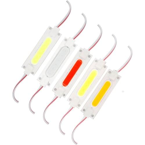 LED COB Light Bulb Strip Chip On Board Lighting yellow Cool White Blue Red Green Color DC12V LED Lamp for DIY billboard