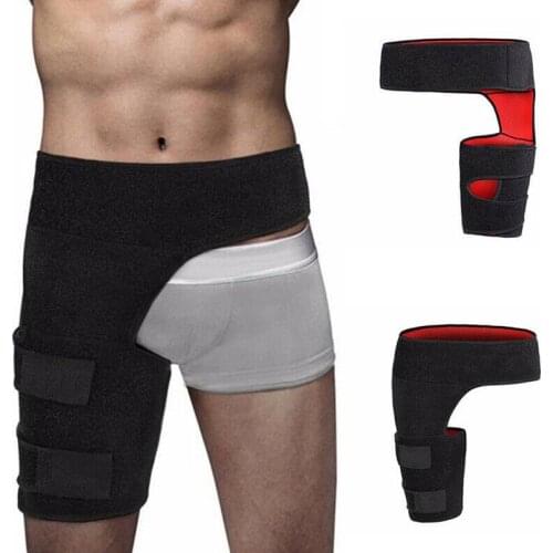 Fitness Leggings Groin Protection Belt Anti-muscle Thigh Hip Sports Strain Belt Protective Gear Weightlifting Y5F7
