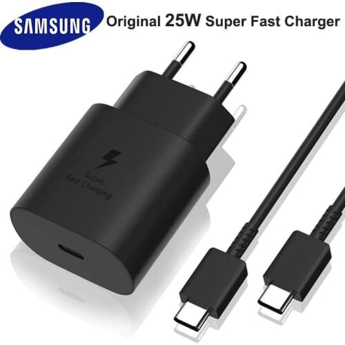 Samsung Galaxy S21 Note 20 10 Ultra S20 A70s 25w Eu Plug Pd Fast Charge Portable Charger Usb C Quick Charging Adapter Cargador