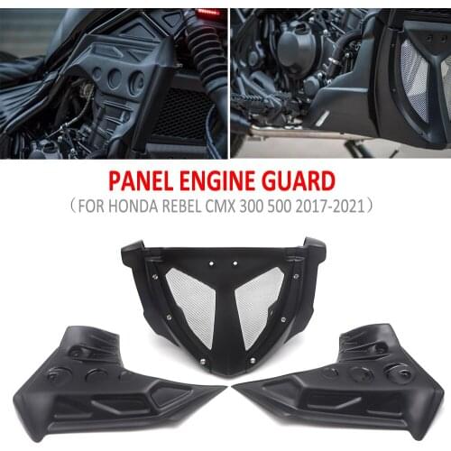 For Honda Rebel CMX 300 500 CMX300 CMX500 17-21 Motorcycle Side Under Fairing Cover Engine Guard Belly Pan Protector Panel Cover