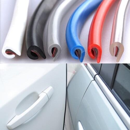 5M Car Door Protector Edge Auto Rubber Seals Scratch Bumper Protector Moulding Strip Protection Strips Sealing Car Styling