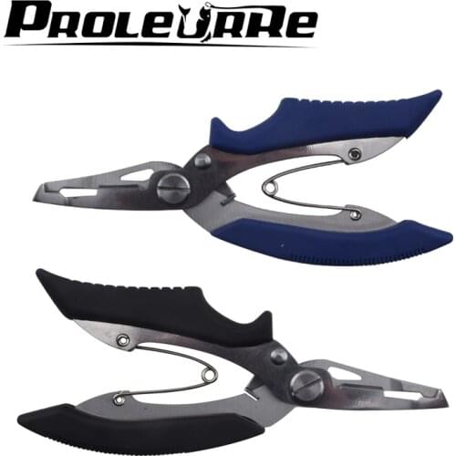 1Pcs Stainless Steel Fishing Pliers Fishing Hook Remover Tackle Tool PE Fishing Line Cutter Scissors Fishing Tool Accessories