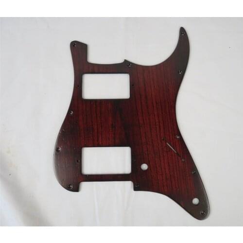 1PCS hand made solid Ailanthus wood GUITAR Pickguard HH