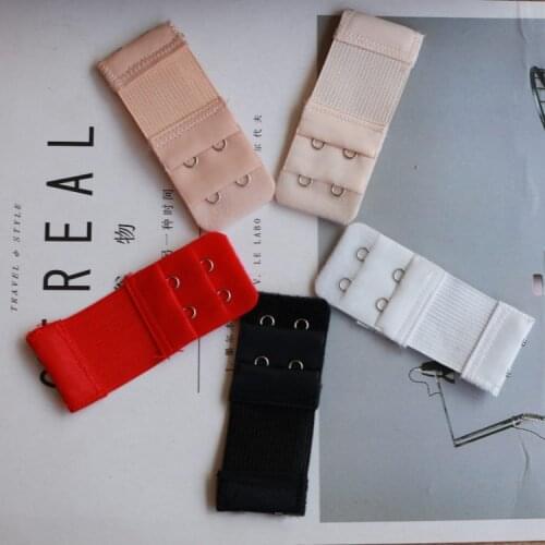5 Colors 1Pcs Women Bra Strap Extender 2 Rows 2 Hooks Bra Extenders Clasp Strap Sewing Tools Intimates Accessories