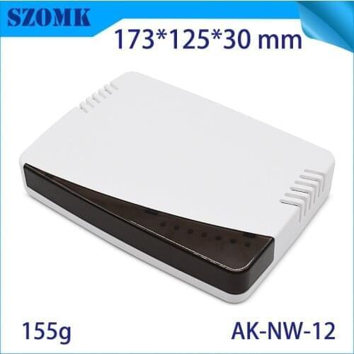 10 pcs 173*125*30mm plastic router electronics housing project box abs plastic equipment case szomk plastic instrument enclosure