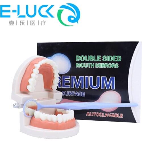 10pcs/box Mouth Mirrors Dental Double sided Teeth Checking Mirror Dental Examination Oral Care Dentist Tool