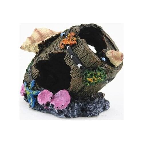 Aquarium Decoration Aquarium Decoration Landscaping Reptile House Water Decoration Aquarium Avoiding Cave Conch Barrel