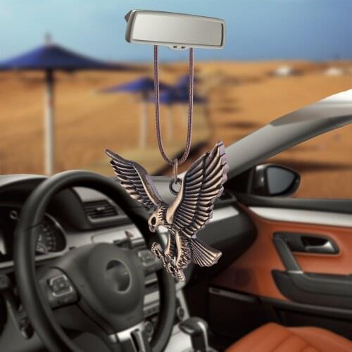 Auto Interior Rear View Mirror Car Pendant Bronze Eagle Ornaments Hanging Decoration Dangle Trim Accessory Car Accessories