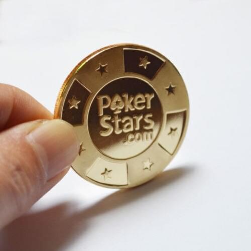 Free Shipping 2pcs/lot,Gold Plated Poker Cards Guard Protector - Poker StarS Coin