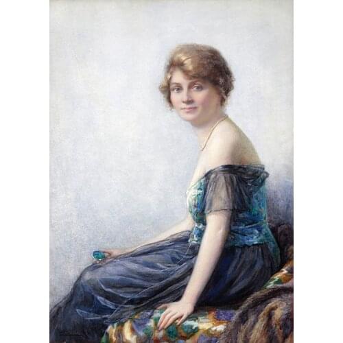 Free shipping classical court figures europe women portrait canvas prints oil painting printed on canvas art decoration pictures