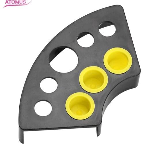 Black Stainless Steel Tattoos Ink Cup Cap Holder Stand 7 Holder Plastic 8 Hold Supply Tattoo Body Art Tools Accesories