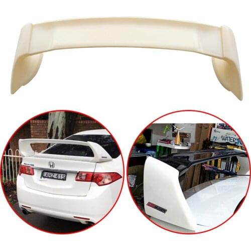 For HONDA Accord 2008 2009 2010 2011 2012 2013 4-Door Sedan Spoiler High Quality ABS 3-parts Rear Wing Glossy Black Or White