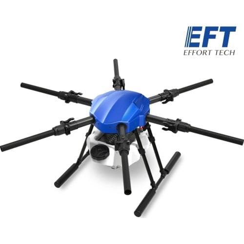 EFT E610S 10L Agricultural spray drone kit E610 610S 10KG brushless water pump sprayer folding frame