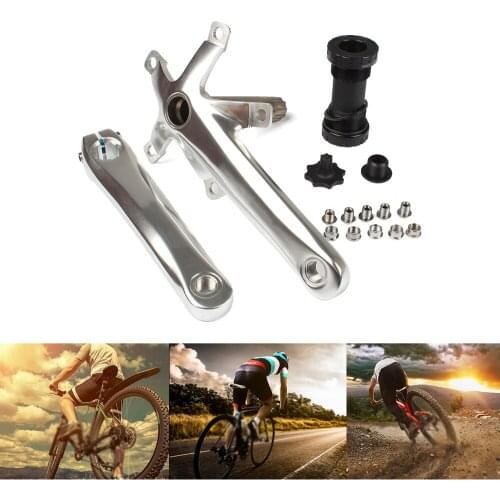 MTB Bike Crankset Aluminum Alloy With Bottom Bicycle Crankset MTB Crank Bike Accessories 170mm