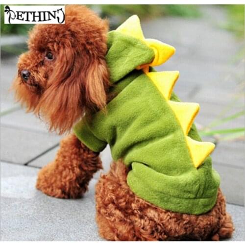 Interesting Pet Dogs Costume Puppy Cat Cute Dinosaur Pretty Hoodie Costumes Puppy Costume Funny Dragon Dog Costume XS-XL