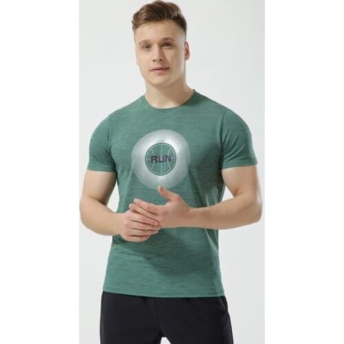 Mens Trainning T Shirts Fitness Runnning Shirt Fitness Quick Dry Sports Active Wear Workout Shirt Polyester Short Sleeve Hiking