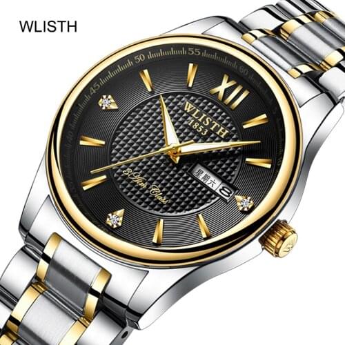 New Brand Wrist Men Watches - Business Watch for Men Daily Fashion Waterproof Stainless Steel Analogue Quartz Watch Gents Watch
