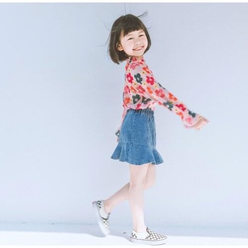 Oeny Blue Skirts For Girls